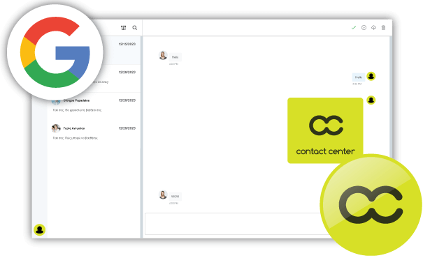 Συγχρονίστε τα Google Business Messages με το Contact Center
